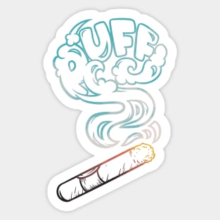 Cigar Puff Sticker